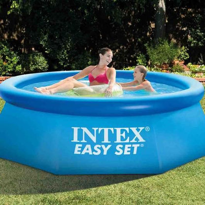 Piscina Familie gonflabila IDL Summer Joy, Dimensiune 183x51 cm, Capacitate 886 Litrii, Instalare Rapida, Forma Rotunda, Material PVC, Culoare Verde alaturi de kit reparatie cadou