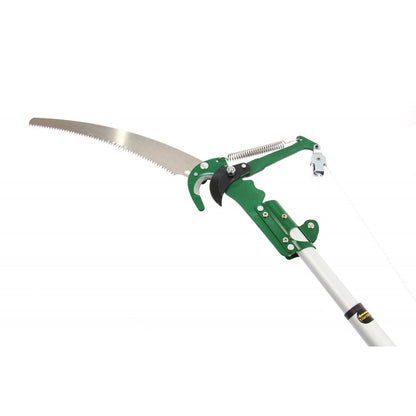Foarfeca de gradina, pentru curatat omizi, cu fierastrau, lama otel
