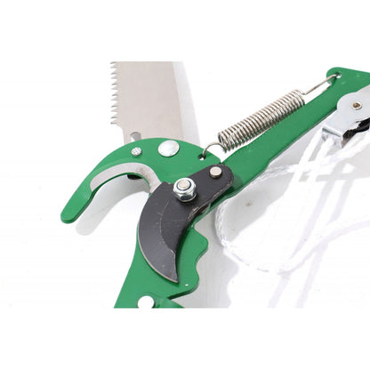 Foarfeca de gradina, pentru curatat omizi, cu fierastrau, lama otel