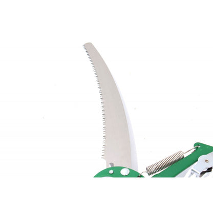 Foarfeca de gradina, pentru curatat omizi, cu fierastrau, lama otel