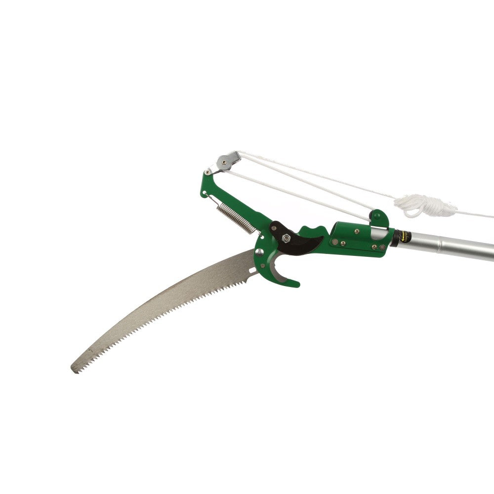 Foarfeca de gradina, pentru curatat omizi, cu fierastrau, lama otel