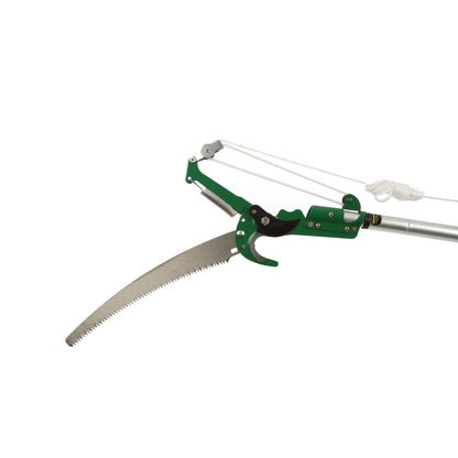 Foarfeca de gradina, pentru curatat omizi, cu fierastrau, lama otel