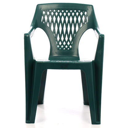 Scaun pentru gradina IDL Yowa, 41x56x82cm, Realizat din plastic de inalta calitate, Rezistent la actiunea razelor UV si conditiilor atmosferice nefavorbaile, Permite adaptari creative si inovatoare oriunde si oricand, Culoare-Verde