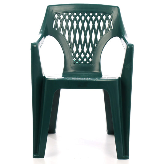 Scaun pentru gradina IDL Yowa, 41x56x82cm, Realizat din plastic de inalta calitate, Rezistent la actiunea razelor UV si conditiilor atmosferice nefavorbaile, Permite adaptari creative si inovatoare oriunde si oricand, Culoare-Verde