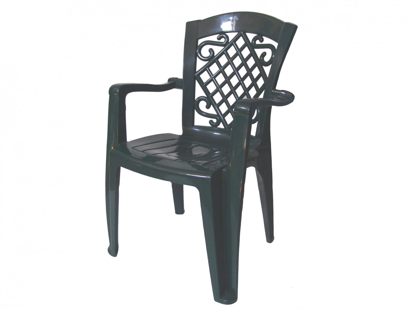 Scaun pentru gradina IDL Race Green, 46x55x90cm, Realizat din plastic de inalta calitate reprezinta imbinarea perfecta intre constructia solida si confortul de utilizare, Asigura confort sporit, Culoare-Verde