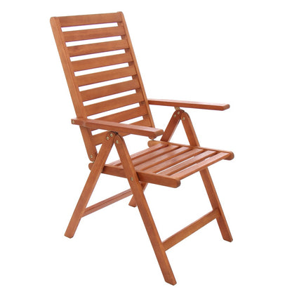 Scaun pentru gradina PLIANT IDL HARMONY, 68.5x56.5x105, Realizat din Lemn de esenta EXOTICA, Tratat special pentru o Durabilitate cat mai mare, Prevazut cu brate si spatar reglabil in 5 pozitii pentru un plus de confort, Culoare-Lemn