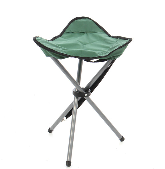 Taburet camping pliabil, verde, cadru otel, poliester, impermeabil, greutate suportata 110 kg, 30x30x42 cm