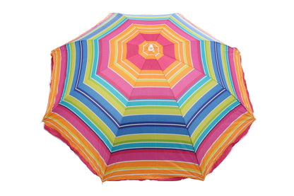 Umbrela SOARE pentru terasa IDL ICECREAM, Cu structura de Metal, Forma Rotunda cu Diametru de 200 cm, Ideala pentru folosirea in aer liber, in gradina sau pe malul marii, Multicolora