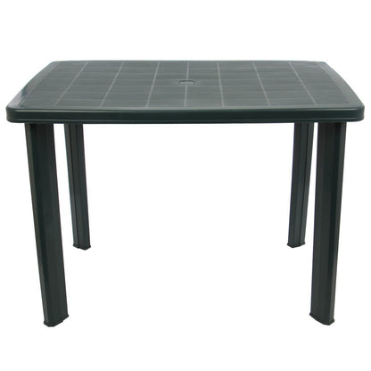 Set masa pentru Gradina, Verde cu 4 SCAUNE, 100x70x72cm, Realizat din plastic de inalta calitate, rezistent la UV