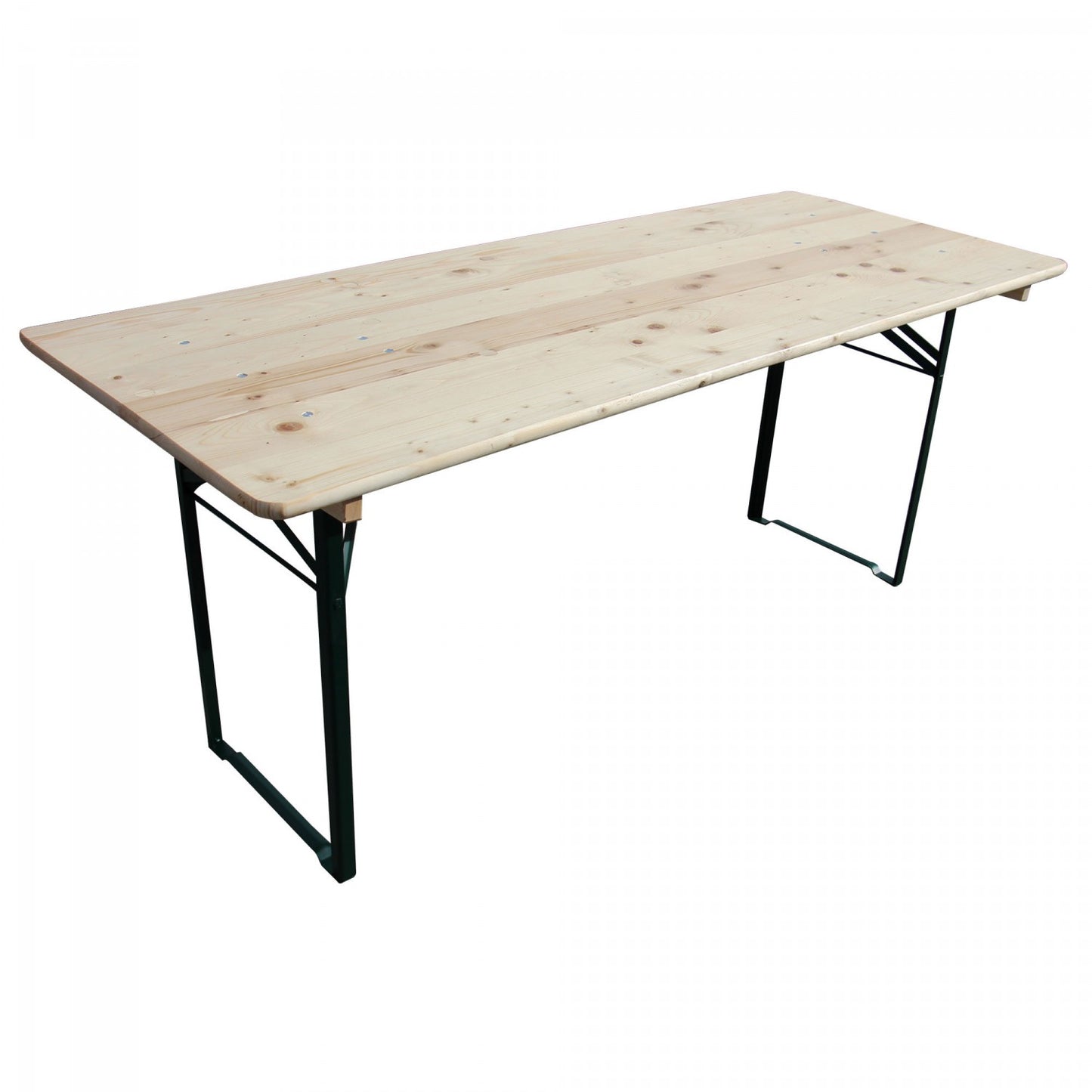 Set berarie masa cu 2 banci IDL Basic, 180x70cm 6 PERSOANE, Confectionat din lemn de cea mai buna calitate, Principalul avantaj al acestui set este posibilitatea de a plia atat masa cat si bancile pentru reducerea spatiului de depozitare