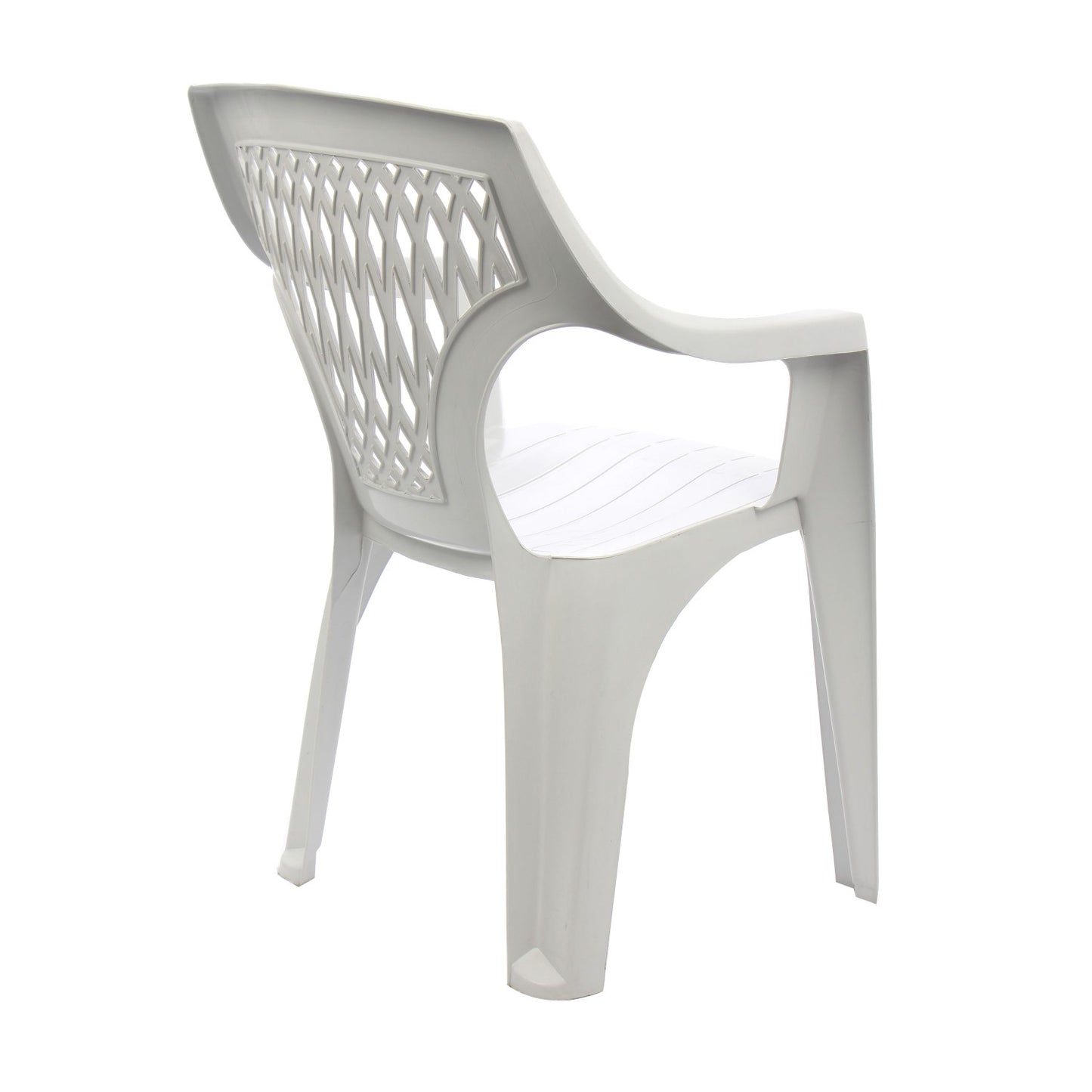 Scaun pentru gradina IDL Yowa, 41x56x82cm, Realizat din plastic de inalta calitate, Rezistent la actiunea razelor UV si conditiilor atmosferice nefavorbaile, Permite adaptari creative si inovatoare oriunde si oricand, Culoare-Alb