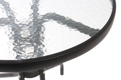 Set masa pentru Gradina IDL Aruba Brown cu 2 SCAUNE, Realizat din Metal+Ratan sintetic, Suprafata care imita impletitura naturala, Denota eleganta si rafinament si ofera usurinta in asortarea cu celelalte elemente decorative, Culoare-Maro