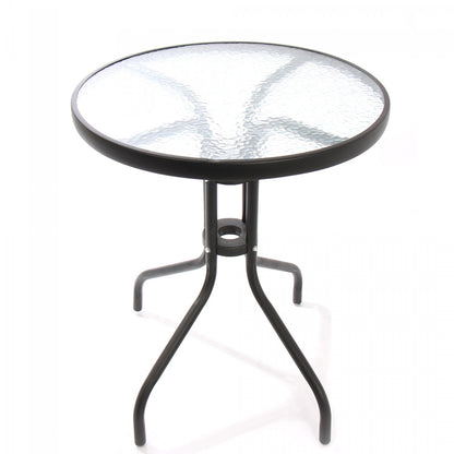 Set masa pentru Gradina IDL Aruba Brown cu 2 SCAUNE, Realizat din Metal+Ratan sintetic, Suprafata care imita impletitura naturala, Denota eleganta si rafinament si ofera usurinta in asortarea cu celelalte elemente decorative, Culoare-Maro