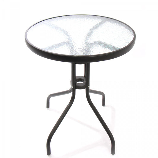 Set masa pentru Gradina IDL Aruba Brown cu 2 SCAUNE, Realizat din Metal+Ratan sintetic, Suprafata care imita impletitura naturala, Denota eleganta si rafinament si ofera usurinta in asortarea cu celelalte elemente decorative, Culoare-Maro