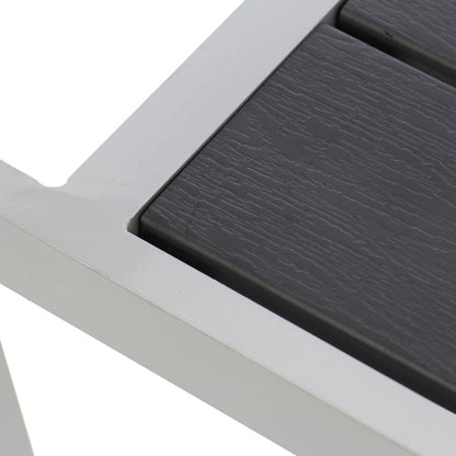 Scaun pentru gradina IDL CRYSTAL, 57x55x89cm, Realizat din Metal+Plastic de inalta calitate, Ultra-Rezistent la actiunea razelor UV, Ofera un confort desavarsit, Design modern si minimalist, Culoare-Negru