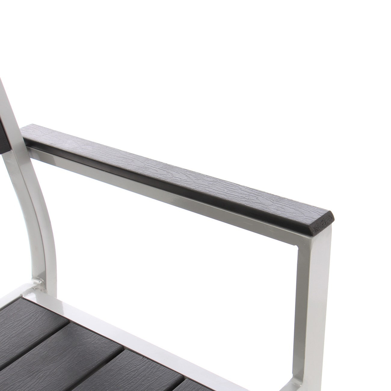 Scaun pentru gradina IDL CRYSTAL, 57x55x89cm, Realizat din Metal+Plastic de inalta calitate, Ultra-Rezistent la actiunea razelor UV, Ofera un confort desavarsit, Design modern si minimalist, Culoare-Negru