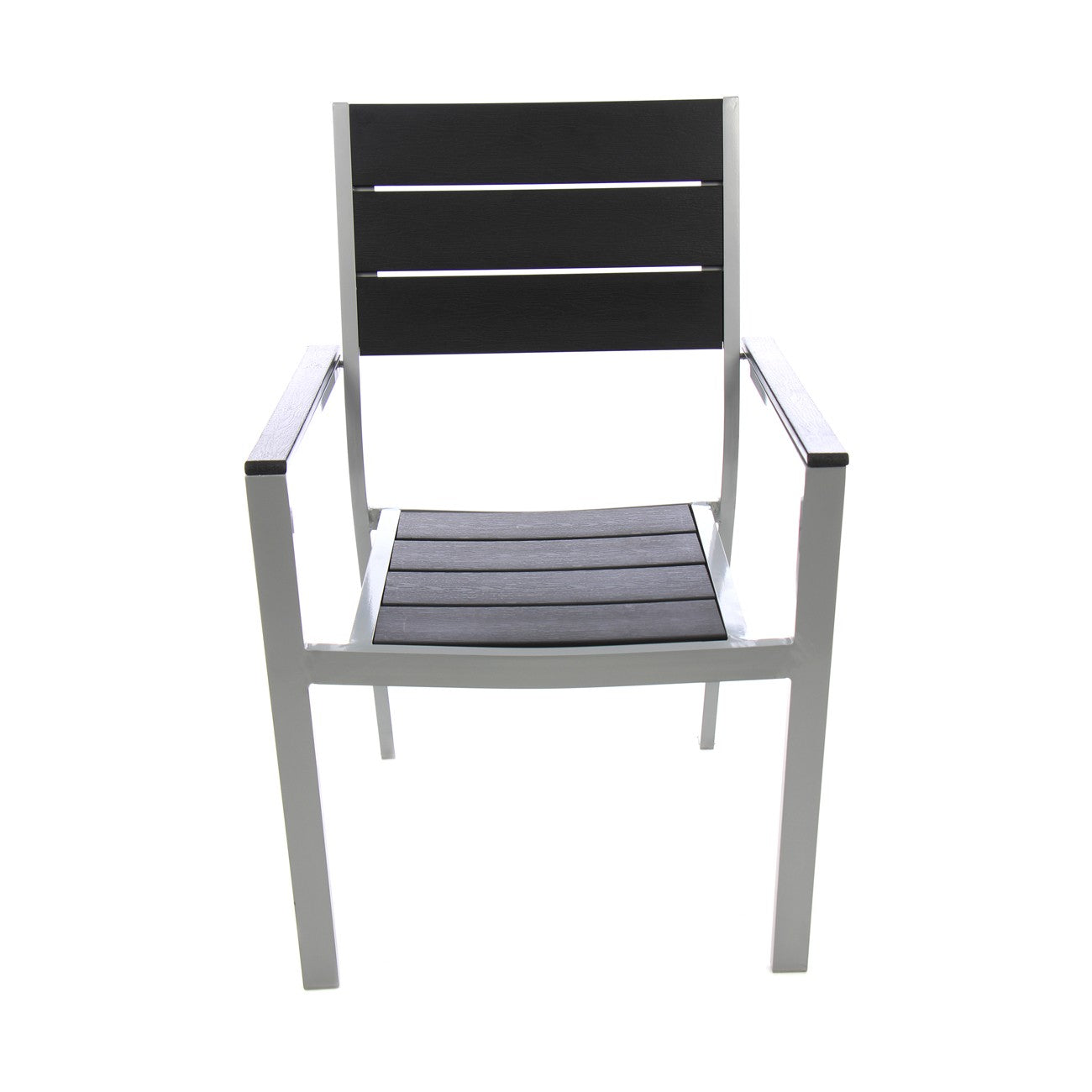 Scaun pentru gradina IDL CRYSTAL, 57x55x89cm, Realizat din Metal+Plastic de inalta calitate, Ultra-Rezistent la actiunea razelor UV, Ofera un confort desavarsit, Design modern si minimalist, Culoare-Negru