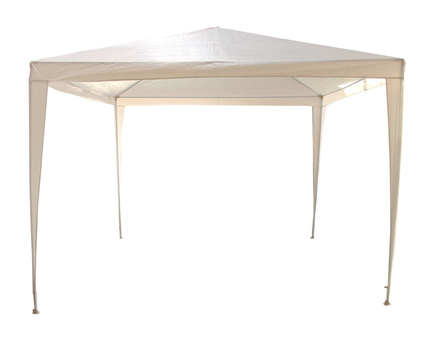 Pavilion, Cort gradina, Alb, patrat, cadru metalic si polietilena, alb, ofera umbra, protectie solara. 3 x 3 m