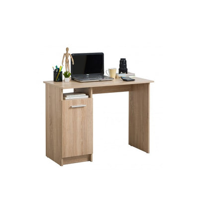 Birou calculator OAK TREE idealSTORE, Dimensiuni 100 x 74.5 x 50 cm, Material PAL cu finisaj Stejar, prevazut cu raft, usa si 3 spatii pentru organizarea diferitelor articole si obiecte necesare, Culoare STEJAR