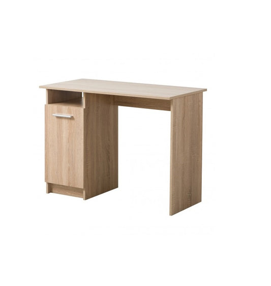 Birou calculator OAK TREE idealSTORE, Dimensiuni 100 x 74.5 x 50 cm, Material PAL cu finisaj Stejar, prevazut cu raft, usa si 3 spatii pentru organizarea diferitelor articole si obiecte necesare, Culoare STEJAR