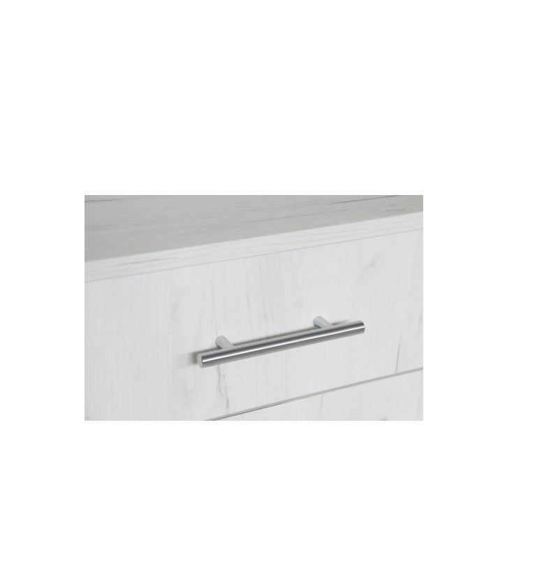 Birou idealSTORE COLLECTION, DIMENSIUNI:120 x 75 x 50 cm, Material PAL melaminat, cu grosimea de 1.6 cm si cant cu grosimea de 0.4 mm, Prevazut cu doua rafturi si un sertar, Culoare Stejar Alb