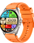 Ceas SmartWatch Delta Pro idealSTORE, Ecran Tactil AMOLED 1,43', Android/IOS, Difuzor, Apel Bluetooth, Alarma, Vreme, Asistent vocal, Fitness Tracker, Functie Feminina, Monitorizare ritm cardiac, Tensiune Arteriala, Oximetru SpO2, Multi Sport, Orange