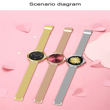 Ceas SmartWatch Lady's Diamond idealStore, Dimensiune Ecran 1.9, Rezistent la Apa, Bluetooth, Monitor Ritm Cardiac, Oxigen din Sange, Momento Apel/Mesaje, Multi Sport, Compatibil iOS si Android, Rose
