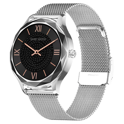 Ceas Smartwatch Diamond Suprem Collection IdealStore, Ecran 1.09 inch, Afisare Apeluri si Mesaje, Bluetooth, Monitorizare Ritm Cardiac si Somn, Multi-Sport, Rezistent la Apa IP67, Alarma, Android-IOS, Long Battery, Silver Metal Edition