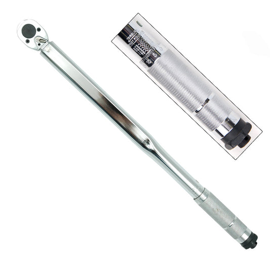 Cheie Dinamometrica mutifunctionala idealSTORE, Are o constructie solida din otel Cuplu minim 28 Nm, Maxim 210 Nm, cutie depozitare, Poate fi utilizata pentru piulite patrate, hexagonale si suruburi cu carlig Reglare lock-unlock