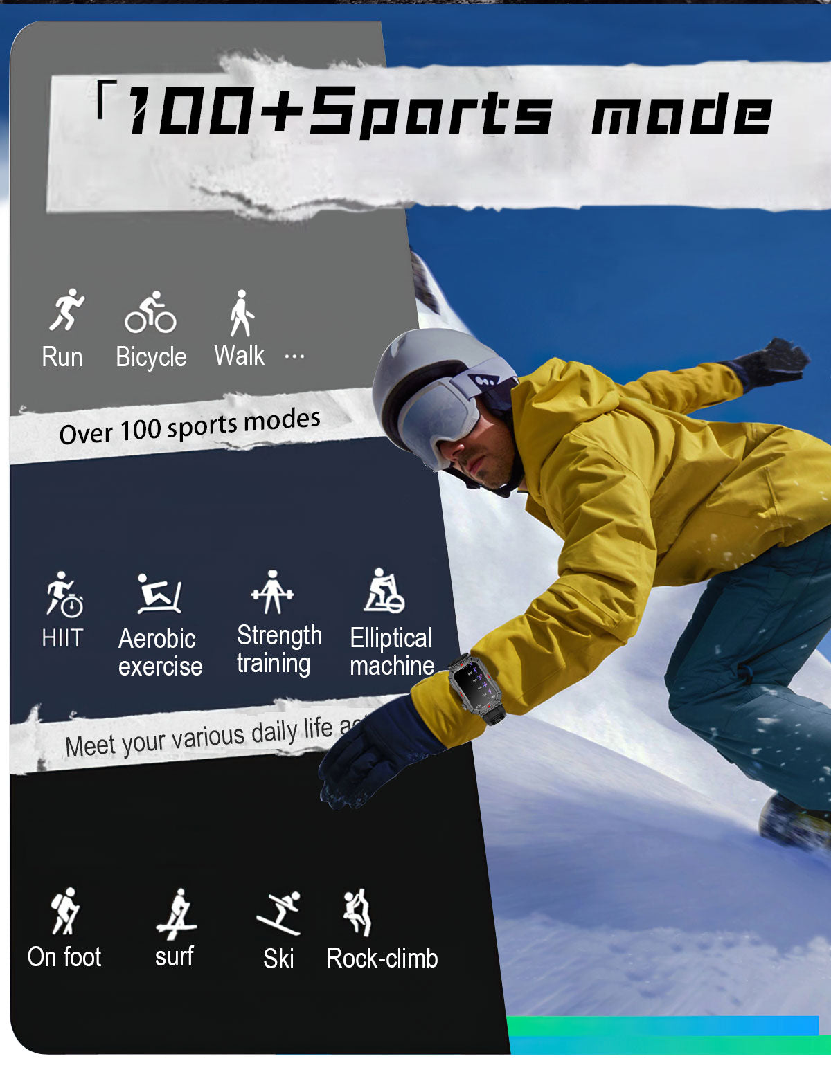 Ceas SmartWatch Dinamic Evolution idealSTORE, Ecran LCD color 1,57 inch, Monitorizare Ritm Cardiac, Tensiune Arteriala, Multi Sport, Vreme, Fitness Tracker, Functie Feminina, Life Waterproof, Notificari, Apel Bluetooth, Android/IOS, Control Muzical