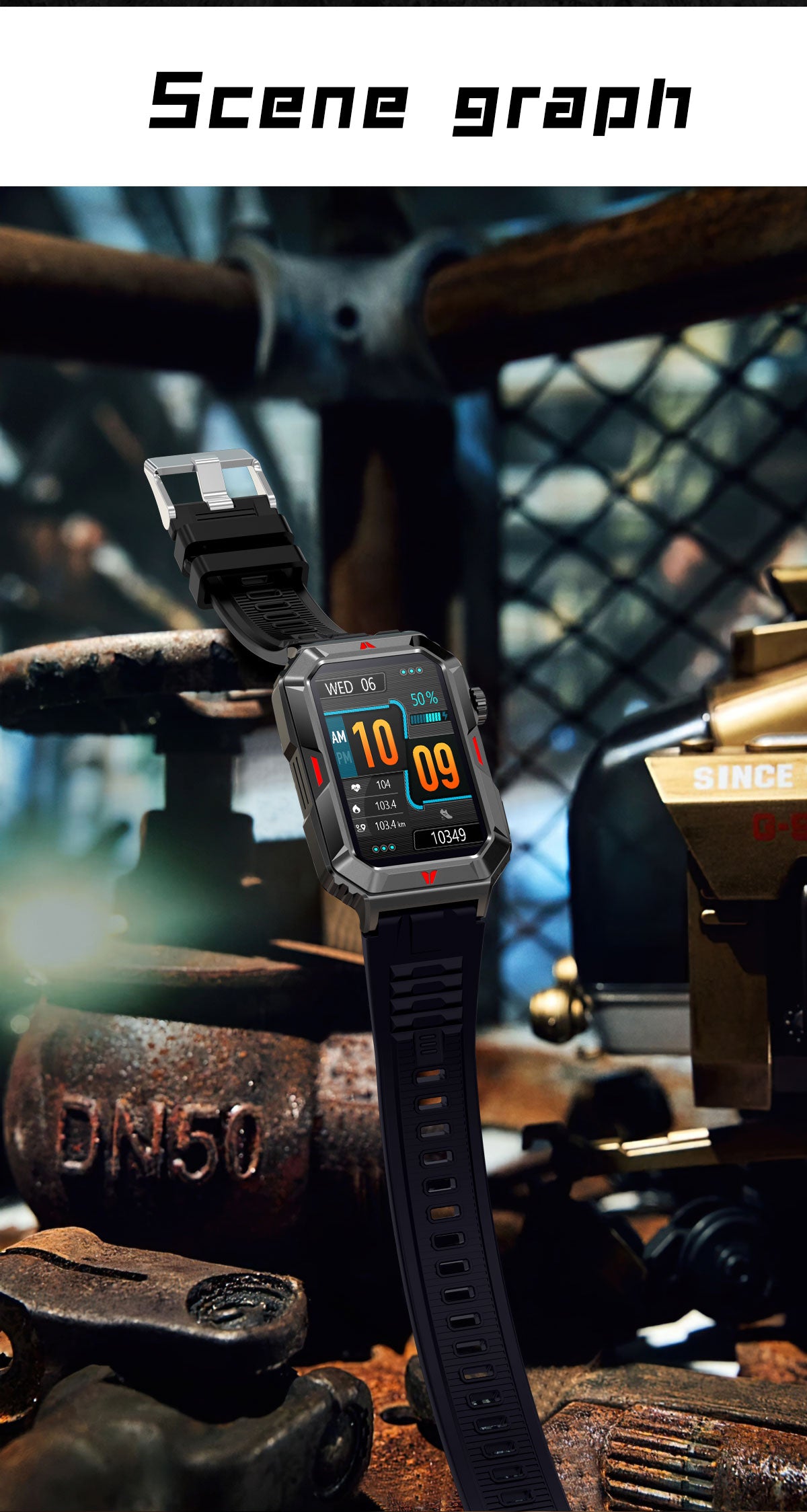 Ceas SmartWatch Dinamic Evolution idealSTORE, Ecran LCD color 1,57 inch, Monitorizare Ritm Cardiac, Tensiune Arteriala, Multi Sport, Vreme, Fitness Tracker, Functie Feminina, Life Waterproof, Notificari, Apel Bluetooth, Android/IOS, Control Muzical