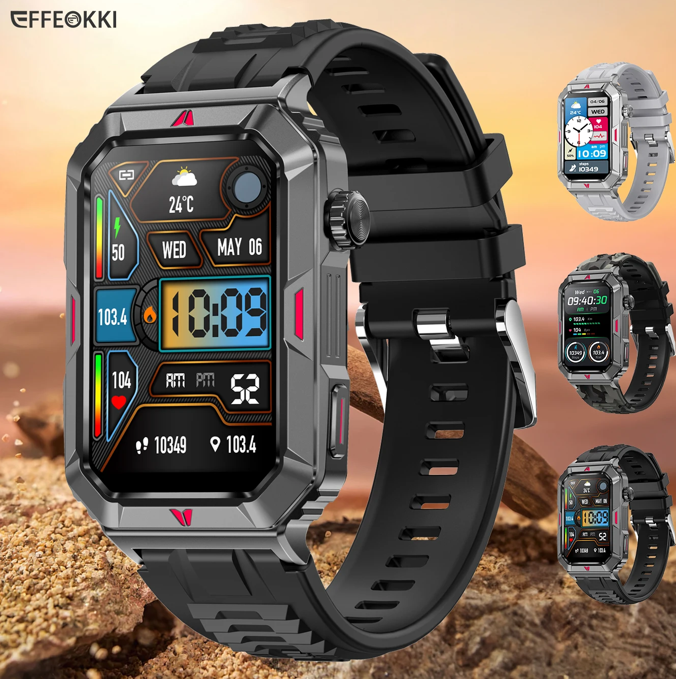 Ceas SmartWatch Dinamic Evolution idealSTORE, Ecran LCD color 1,57 inch, Monitorizare Ritm Cardiac, Tensiune Arteriala, Multi Sport, Vreme, Fitness Tracker, Functie Feminina, Life Waterproof, Notificari, Apel Bluetooth, Android/IOS, Control Muzical