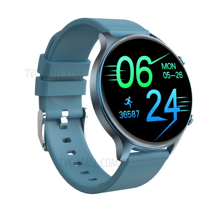 Smartwatch idealStore ActivSport, Ecran HD Curbat, 24 Moduri Sport, Monitorizarea Sanatatii, Pedometru, Notificari, Impermeabil, Albastru