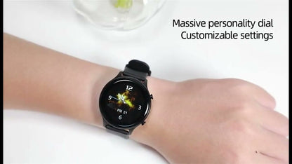 Smartwatch idealStore ActivSport, Ecran HD Curbat, Moduri Sport, Functii de Monitorizare a Sanatatii, Bratara Silicon, Negru