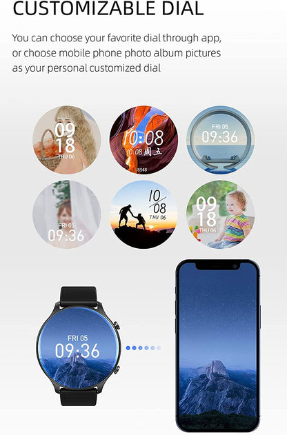 Smartwatch idealStore ActivSport, Ecran HD Curbat, Moduri Sport, Functii de Monitorizare a Sanatatii, Bratara Silicon, Negru