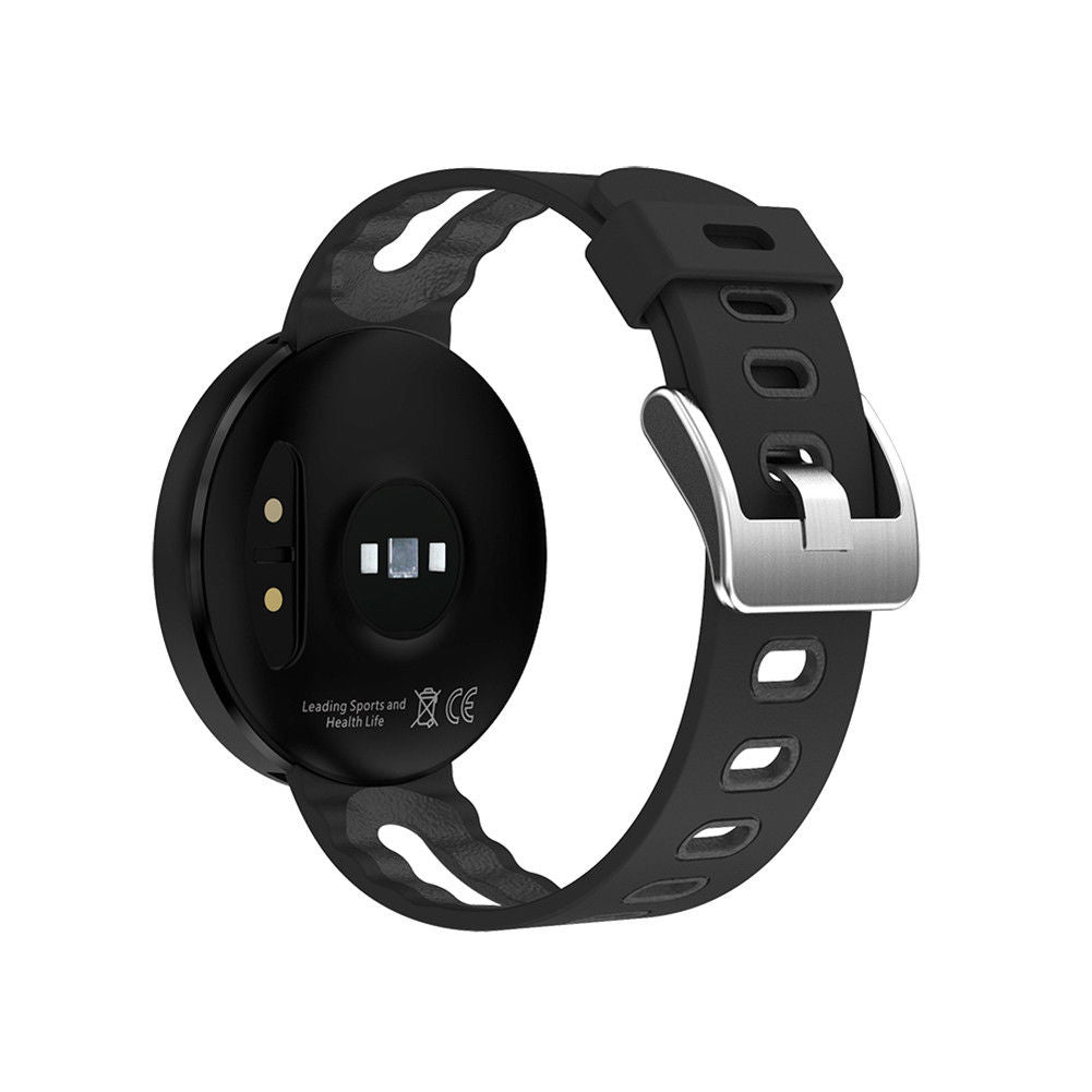 Ceas Smartwatch si Bratara Fitness Marvel, model elegant, Tensiometru, Puls, Monitor Somn, Notificari apeluri, mesaje, facebook, wechat, QQ, culoare Negru