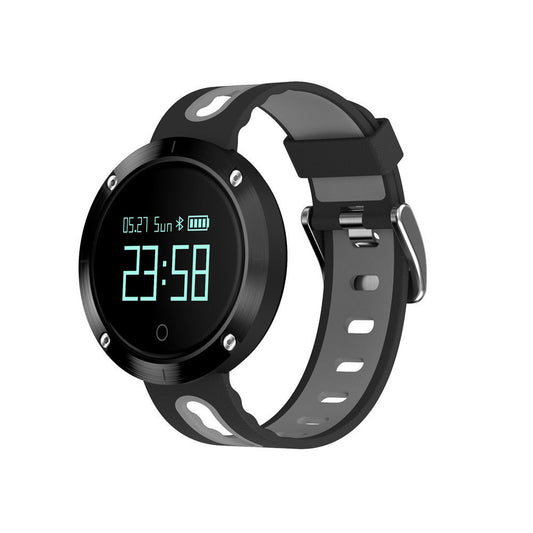 Ceas Smartwatch si Bratara Fitness Marvel, model elegant, Tensiometru, Puls, Monitor Somn, Notificari apeluri, mesaje, facebook, wechat, QQ, culoare Negru-Gri