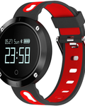 Ceas Smartwatch si Bratara Fitness Marvel, model elegant, Tensiometru, Puls, Monitor Somn, Notificari apeluri, mesaje, facebook, wechat, QQ, culoare Rosu