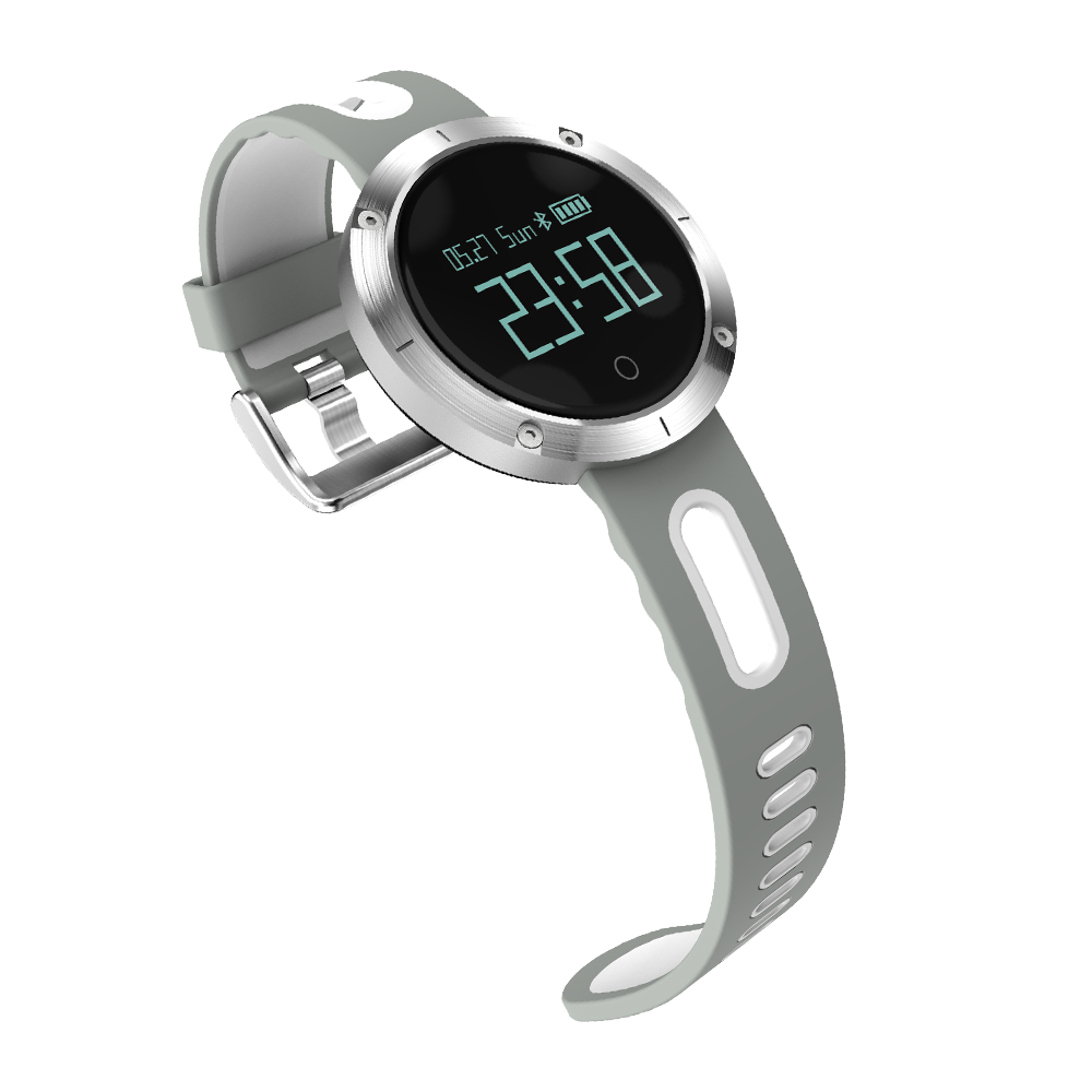 Ceas Smartwatch si Bratara Fitness Marvel, model elegant, Tensiometru, Puls, Monitor Somn, Notificari apeluri, mesaje, facebook, wechat, QQ, culoare Argintiu