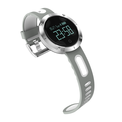 Ceas Smartwatch si Bratara Fitness Marvel, model elegant, Tensiometru, Puls, Monitor Somn, Notificari apeluri, mesaje, facebook, wechat, QQ, culoare Argintiu