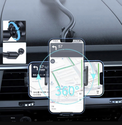 Suport auto pentru telefon ideal STORE Drive Safe, sistem fixare parbriz, rotire 360, posibilitate folosire multipla, functie antialunecare telefon
