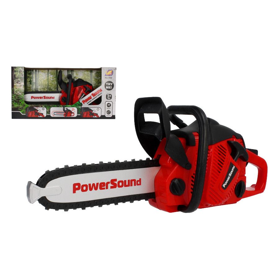 Drujba de Jucarie idealSTORE, Dimensiuni 37 x 10 x 15 cm, Dezvolta creativitatea prin jocul de rol, Sunete realiste, Creaza o activitate unica, Functionalitate pe baterii, Negru-Rosu