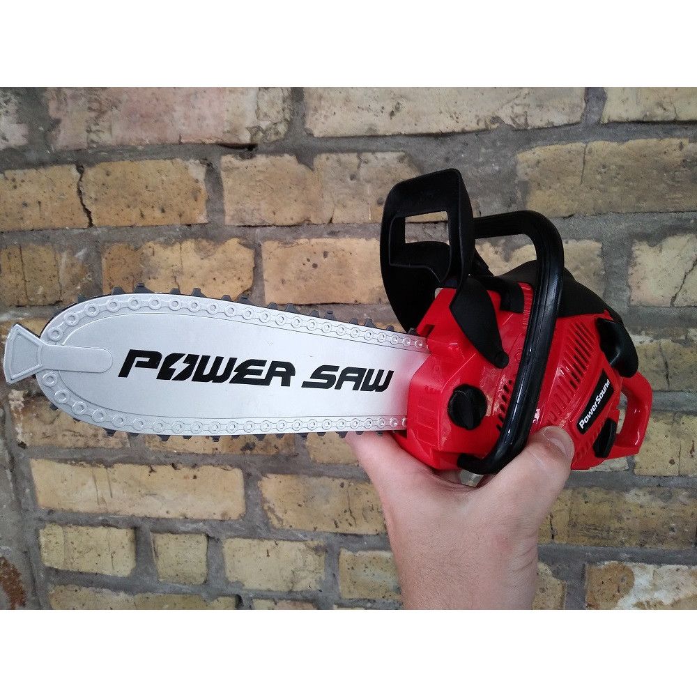 Drujba de Jucarie idealSTORE, Dimensiuni 37 x 10 x 15 cm, Dezvolta creativitatea prin jocul de rol, Sunete realiste, Creaza o activitate unica, Functionalitate pe baterii, Negru-Rosu