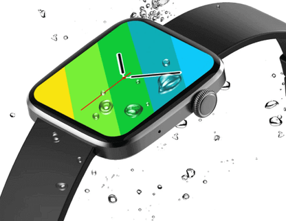 Smartwatch idealStore SportApple, Echipat cu Difuzor si Microfon, Efectuare Apeluri, Traseu GPS, mod multiSport, Senzor Ritm Cardiac, Tensiune, Nivel Oxigen, Ecran Curbat, Curea Silicon Negru