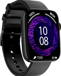 Smartwatch idealStore SportApple, Echipat cu Difuzor si Microfon, Efectuare Apeluri, Traseu GPS, mod multiSport, Senzor Ritm Cardiac, Tensiune, Nivel Oxigen, Ecran Curbat, Curea Silicon Negru