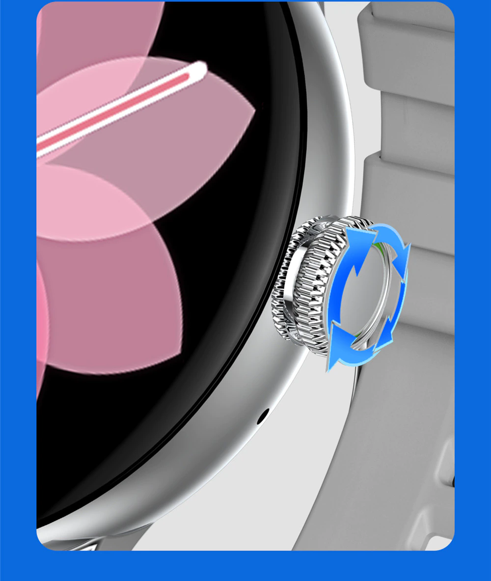 Ceas SmartWatch IdealStore, eXtremePRO Collection, Ecran 1,3 inch 3D High-Definition Full Touch, Android/IOS, Monitorizare Somn, Perioada Menstruala, Calorii arse, Rezistent la apa IP68, Notificari Apeluri, Mesaje, WhatsAPP, Silver