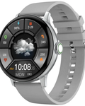 Ceas SmartWatch IdealStore, eXtremePRO Collection, Ecran 1,3 inch 3D High-Definition Full Touch, Android/IOS, Monitorizare Somn, Perioada Menstruala, Calorii arse, Rezistent la apa IP68, Notificari Apeluri, Mesaje, WhatsAPP, Silver