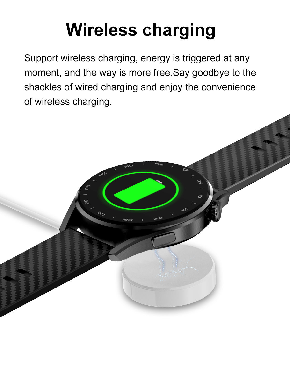 Ceas SmartWatch Classy Premium idealStore, 1.36, Coroana Rotativa, Incarcare Wireless, Apel Bluetooth, Protectie prin Parola, Cod QR, Senzor Ritm Cardiac 24/7, Multi Sport, Impermeabil, Negru