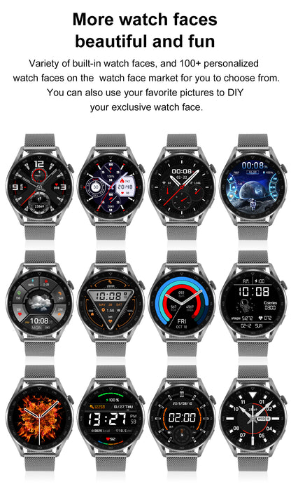 Ceas SmartWatch Classy Premium idealStore, 1.36, Coroana Rotativa, Incarcare Wireless, Apel Bluetooth, Protectie prin Parola, Cod QR, Senzor Ritm Cardiac 24/7, Multi Sport, Impermeabil, Argintiu