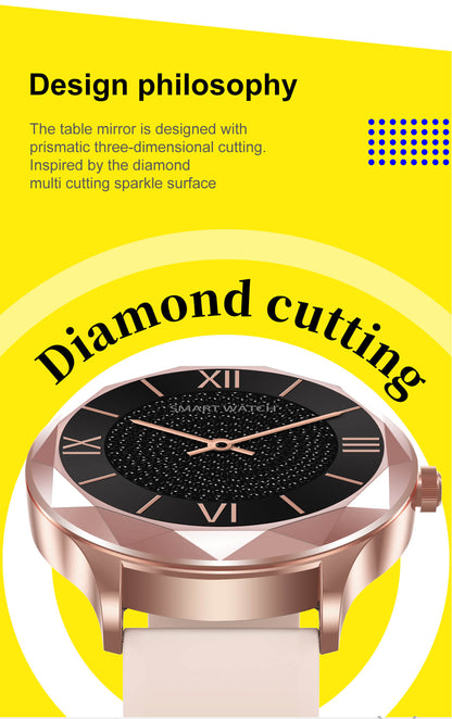 Ceas SmartWatch NEW Diamond DT86 idealStore, Ecran LCD 1.09', Impermeabil IP67, Compatibil Android/iOS, Bluetooth, Functii de Monitorizare a Sanatatii, Momento Apeluri/Mesaje, Pedometru, Cronometru, Design Modern, Bratara Metalica Gold